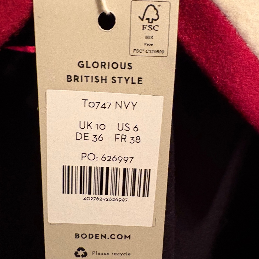 Boden Navy Blue Coat - Picture 11 of 11